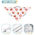 thumbnail image 6 of Dog Bandana 1 Pack,Strawberry Plants Fruit Heart White Pattern Bandanas for Dogs,Cat Bandana,Small/ Large Dog Bandana 2 Size,Dog Bandanas, 6 of 6