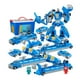 thumbnail image 5 of Juego de juguetes transformables con caja de almacenamiento, coches y camiones magnéticos, robot para niños, 5 of 7