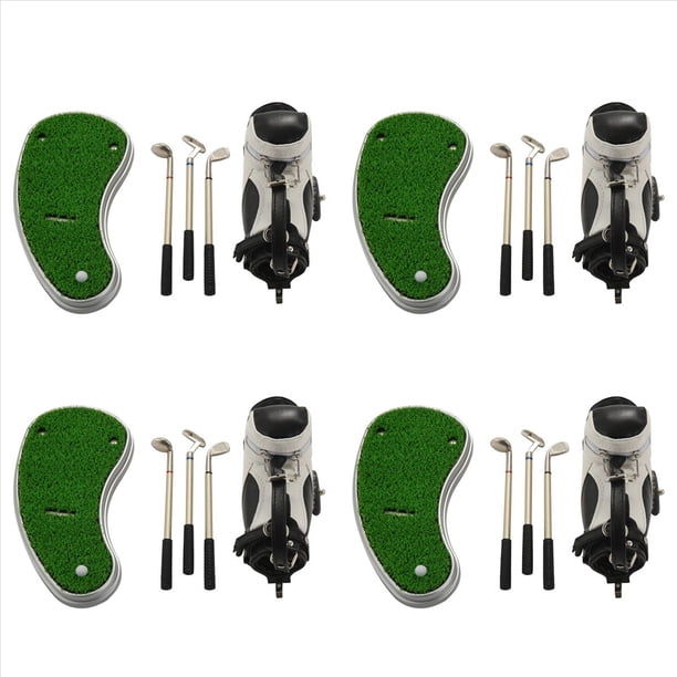 BolíGrafos de Golf con Soporte para Bolsa de Golf, Regalos de Novedad con 12 Piezas BolíGrafo de Aluminio Escritorio de Oficina Bolso de Golf Soporte para LáPiz