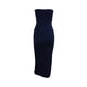 thumbnail image 2 of Vestido de tubo con cuello barco para mujer Vestido de verano sin mangas de color sólido, azul oscuro, L sidaley AP1097-18B, 2 of 7