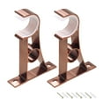 thumbnail image 5 of Uxcell 110x78x18mm Curtain Rod Bracket Aluminum Alloy Copper 2 Pack, 5 of 5