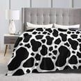 thumbnail image 6 of Cow Print Blankets and Throws, Cow Blanket for Adults, Cowhide Blanket for Girls, Cow Baby Blanket, Cow Print Stuff for Women, Highland Cow Decor for Bedroom, Soft Fleece Blanket for Women 50"x 60", 6 of 6