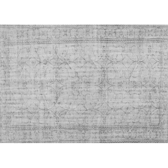 Ahgly Company Indoor Rectangle Abstract Gray Contemporary Area Rugs, 2' x 3'