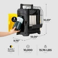 thumbnail image 3 of 12in. 18K BTU Portable Propane Heater, Indoor/Outdoor, 3 of 9