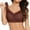 Coffee, variant on Hxshgdsn 3PC Sports Bras For Women Mesh Push Up Plus Size Hollow Out Bras Exercise And Offers Back Support Everyday Underwear Bras,Beige 2,42B