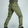 thumbnail image 6 of IROINNID Mens Cargo Pants Multiple Pockets Cargo Trousers Work Wear Cargo Pocket,Olive Green, 6 of 9