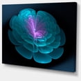 thumbnail image 2 of Abstract Blue Floral Fractal Background - Extra Large Floral Wall Art, 2 of 4