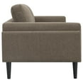 thumbnail image 4 of Coaster Rilynn 2-Piece Upholstered Fabric Sofa Set with Track Arms in Brown, 4 of 12