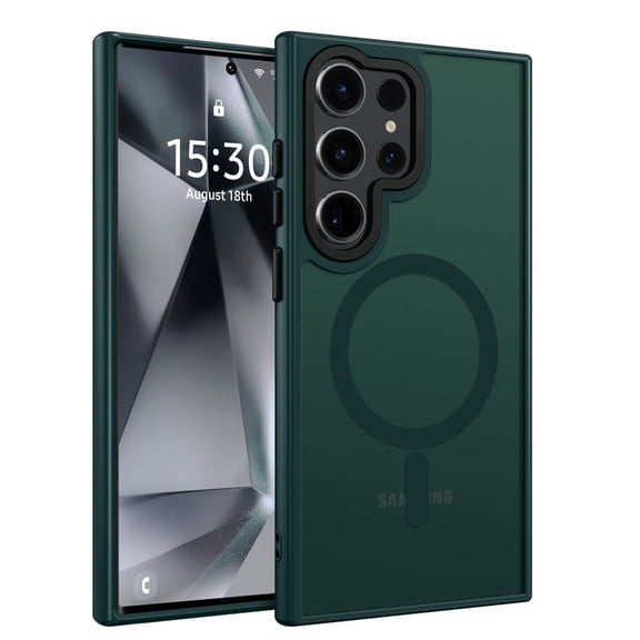 for SAMSUNG S26 Ultra Case Magnetic [Compatible with MagSafe] TPU Slim Protective Translucent Matte Smooth Phone Case for SAMSUNG S26 Ultra, Green