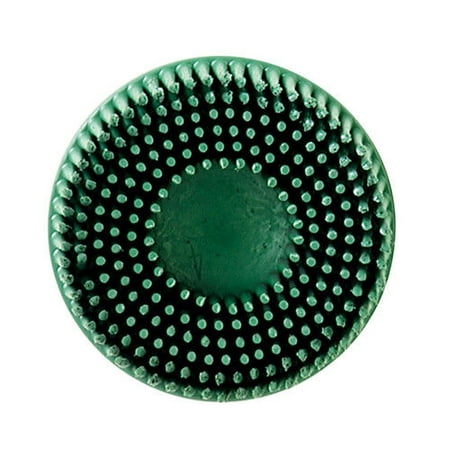3m 2' Radial Bristle Discs - 3M 7524 Scotch-Brite Roloc Bristle Disc Green 2 in. Coarse (10-Pack)