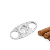 WZXPWT Precision and Elegance, Professional Double-Edged Stainless Steel Cutter for Perfect Cigar Experiences