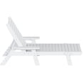 thumbnail image 3 of Bayport Outdoor 3PC HDPE Plastic Reclining Chaise Lounge/Table Set White, 3 of 6