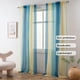 thumbnail image 2 of Cortina Yancorp de Tul Semi Translúcida Para Dormitorio 240 cm Lino Azul Beige, 2 of 7