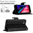 thumbnail image 4 of Allytechgroup Wallet Case for iPhone 16e with Card Cash Slots, Luxury Premium PU Leather Kickstand Shoulder Strap Lanyard Shockproof Anti-Fall Full Body Protective Flip Shell, Black, 4 of 7