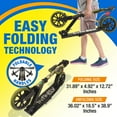 thumbnail image 5 of SereneLife Kick Scooter Adult Teenagers Kids- 2 Wheel Kids Scooter with Adjustable T-Bar Handlebar - Alloy Anti-Slip Deck - Portable Folding Scooters for Kids with Carrying Strap - Camouflage, 5 of 8