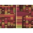 thumbnail image 1 of Ahgly Company Machine Washable Indoor Rectangle Transitional Cranberry Red Area Rugs, 7' x 10', 1 of 1