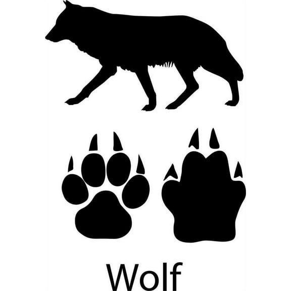 Custom Designs Wolf Animal Kids Bed Room 12x18"