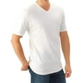 thumbnail image 4 of Fruit of the Loom Select Men's V-Neck T-Shirts, Classic Fit, Tagless, 5-Pack (Small), 4 of 7