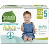 Seventh Generation Baby Diapers, Size 5, 132 count, One Month Supply, for Sensitive Skin