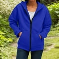 thumbnail image 2 of Akiihool Full Zip Hoodies for Women Womens Zip Up Hoodies Oversized Sweatshirts Long Sleeve Crop Sherpa Fall Outfits Fashion Clothes 2026 Blue,L, 2 of 8