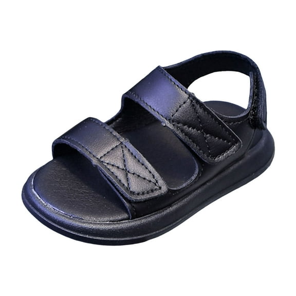 Gubotare Sandals Kids Kids Summer Outdoor Sandals, Boys Closed Toe Sport Sandals Size 6.5 (Black,Toddler 6.5)