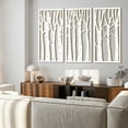 thumbnail image 6 of HPNIUB Large Birch Tree 3D Hollow Wood Wall Art Boho Forest Tree of Life Sculpture Natural Decor Set of 3 for Living Room Bedroom Office 16x32 Inch, 6 of 10