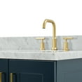 thumbnail image 4 of Ariel Taylor 67 Inch Double Oval Sink Vanity With Carrara White Marble Countertop W/1.5" Edge In Midnight Blue, 4 of 11