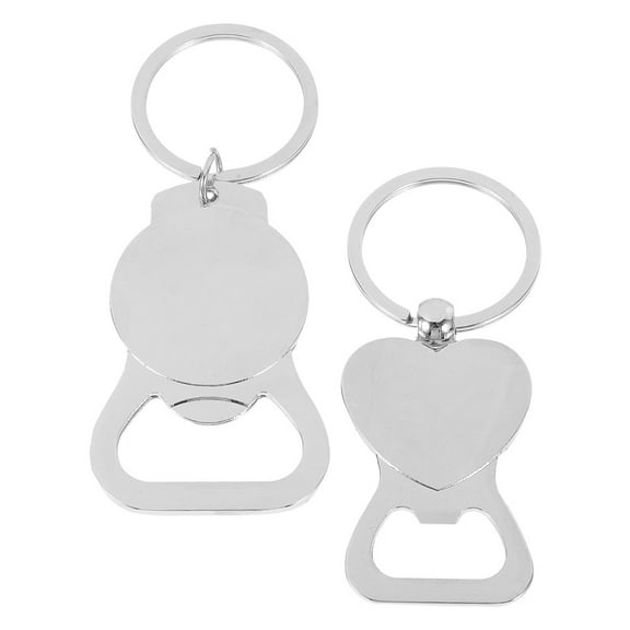 unbranded 2pcs Heat Transfer Bottle Opener Keychain Small Bottle Opener Beverage Opener Keyring