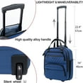 thumbnail image 3 of KROSER 16-inch Underseat Carry On Suitcase with Laptop Compartment, Haze Blue, 3 of 7