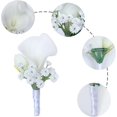 Calla Lily Boutonniere For Best Men Groom Groomsmen Artificial Flower