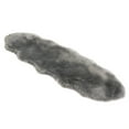 thumbnail image 2 of Walk on Me Faux Fur Area Rug Luxuriously Soft and Eco Friendly, 2' x 6', Gray, 2 of 4
