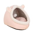 thumbnail image 1 of Cama para gatos Salvador Cueva camas para mascotas cojín extraíble autocalentable con bolas colgantes Rosa 44cmx40cmx34cm, 1 of 10