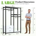 HOKEEPER 650lbs Freestanding Closet Organizer with Drawers and Shelves