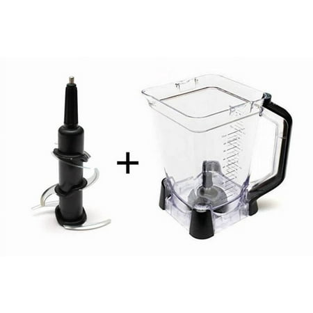 Ninja BL770 Pitcher and Blade Combo Kit - Includes Large 72 Oz New Style Pitcher and Stainless Steel Extraction Blade - Also for BL771 BL773 BL660 BL740 BL780