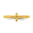 thumbnail image 3 of Stackable Expressions Sterling Silver Gold-plated Cross Ring, 3 of 8