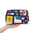 thumbnail image 4 of Gaeub The Map Of United States Printed Travel Cosmetic Bag,Makeup Bag, Large Capacity Toiletry Bag for Women, Portable Pouch Make Up Organizer with Zipper and Divider, 4 of 8
