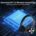 thumbnail image 6 of Led Wireless Headphones Bluetooth 5.3 Headsets 3 Eq Modes Built-In Hd Mic Phone, 6 of 6