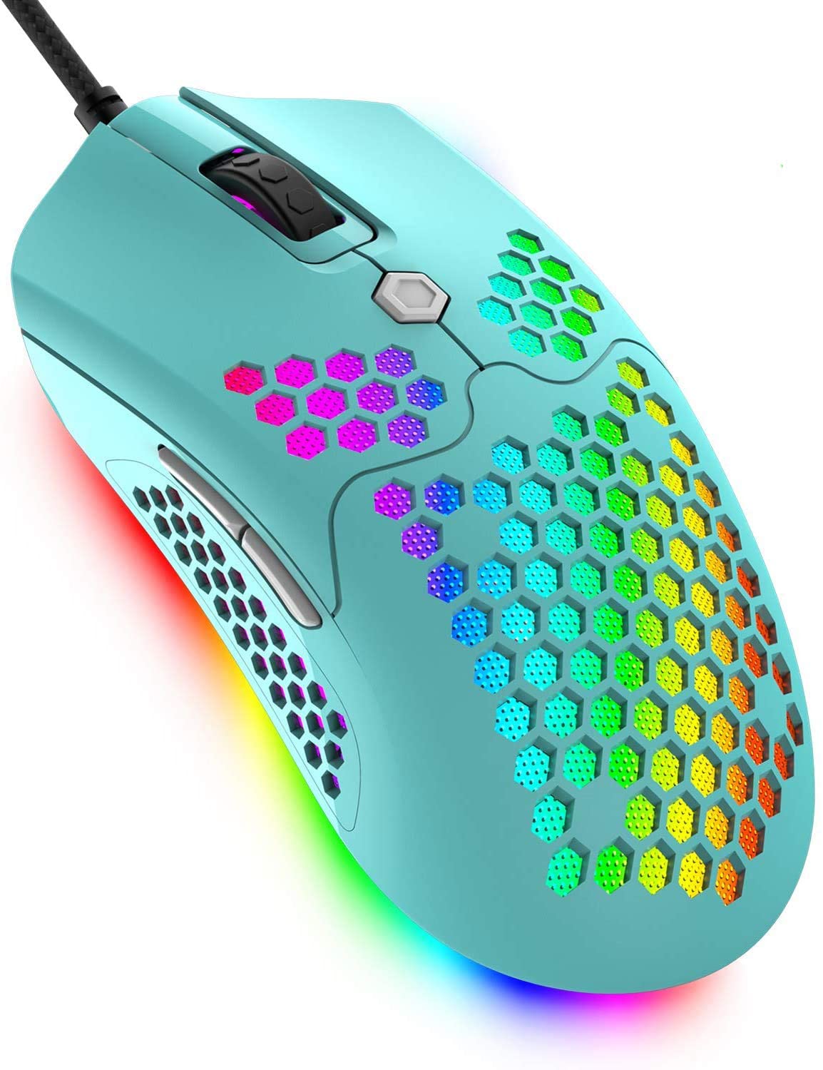 Wired Lightweight Gaming Mouse,PAW3325 12000DPI Mice11 RGB Backlit Mice
