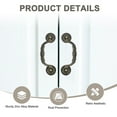 thumbnail image 2 of Uxcell 6-Pack Oil Rubbed Bronze Cabinet Knobs, 4.9" Long Rustic Zinc Alloy Bronze Knobs Handles [Bronze], 2 of 6