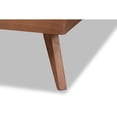 thumbnail image 6 of Baxton Studio Shiro Mid-Century Modern Ash Walnut Finished Wood King Size Platform Bed, 6 of 6