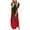 Red, variant on Rutainlusire Womens Dresses Women's Maxi Dresses Summer Casual Cross Rounk Neck Short Sleeve Slit Vacation Beach Long Dress