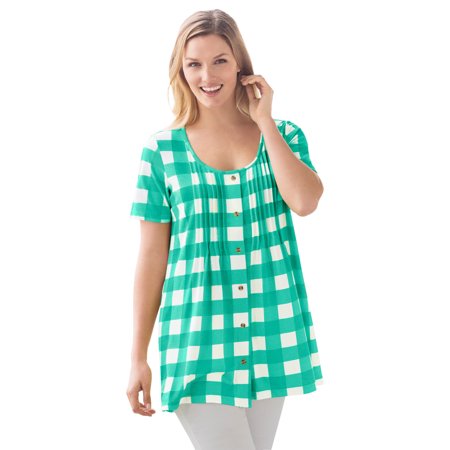 Woman Within Plus Size A-Line Knit Tunic