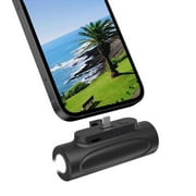 Slabao 5000mAh Mini Power Bank with Bright Flashlight Lightning Interface Compatible with iPhone13/12/11 Pro Max/X/Xs Max/8/8 Plus, iPad and Airpods Festival Gift