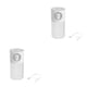thumbnail image 1 of sweethay 270ml Car Dual Spray Fogger Maker Hogar Oficina Humidificador de aire Ultrasónico de dibujos animados LED Aroma Difusor de aceite Blanco 2piezas sweethay CBP024652, 1 of 1
