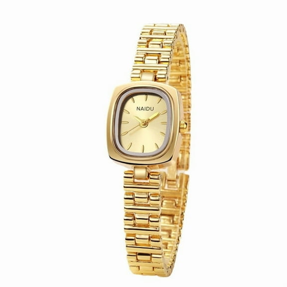 Fashion Vintage Gold Women's Watch Hot Selling Student Popular High-Value Wristwatch