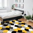 thumbnail image 6 of Area Rug 2'x3' Mid Century Yellow Grey Black Abstract Geometric Art Modern Washable Area Rugs Non Shedding Floor Carpet Rubber Backing Non-Slip Indoor Mats for Living Room Bedroom Kitchen, 6 of 8