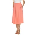 thumbnail image 5 of White Mark Women's Flared Midi Skirt, 5 of 5
