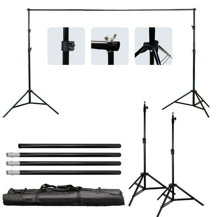 Ktaxon Background Support Stand Photo Backdrop Crossbar Kit Lighting Studio Tripod Set