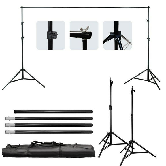 Ktaxon Background Support Stand Photo Backdrop Crossbar Kit Lighting Studio Tripod Set