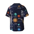 thumbnail image 2 of Balery Solar System Men's Casual Button Down Shirt Short Sleeve Textured Summer Cuban Beach Shirts-XX-Large, 2 of 7